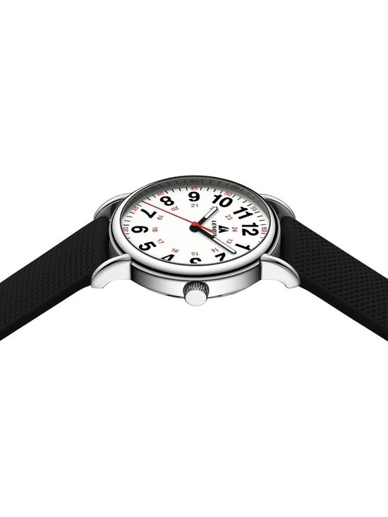 Women\'s Black White Leather Strap Analog Quartz Luminous Dial Waterproof Watch main image 6
